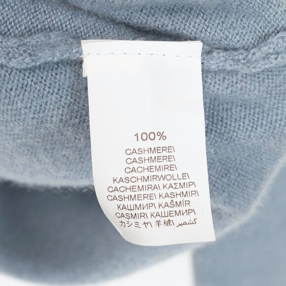 Brunello Cucinelli Blue Cashmere Monili-Pocket Sweater - Picture 9 of 9